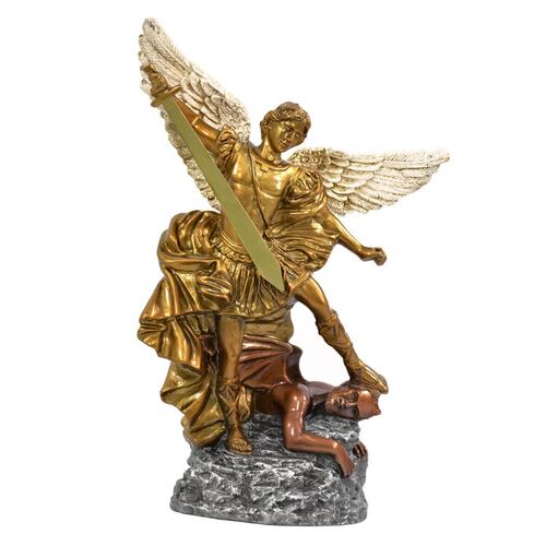 Arcángel San Miguel 30 cm bronce A3
