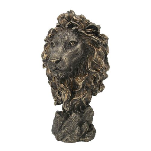 Lion head bust