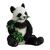Panda sitting and eating bamboo