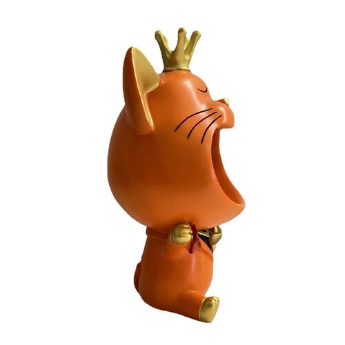 Figura Decorativa Boca de Gato Caja Almacenamiento