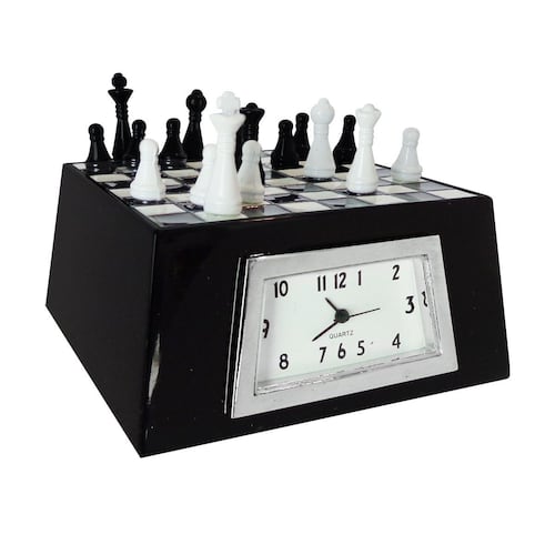 Reloj Let Gloss ajedrez negro/blanco