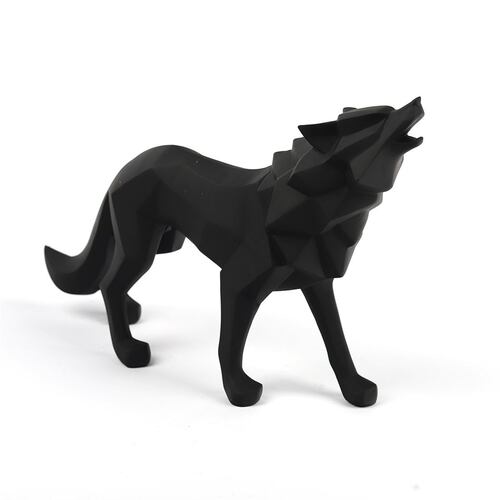Figura Decorativa Resina Lobo
