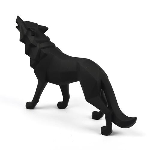 Figura Decorativa Resina Lobo