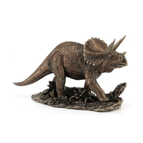 Figura Decorativa De Triceratops - Artesanía