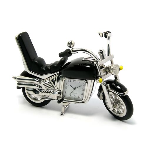 Reloj Figura Motocicleta color negro