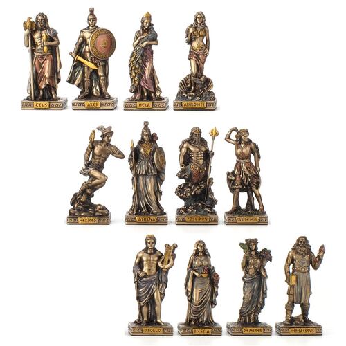 Set de Figuras 12 Olímpicos Mitología Griega