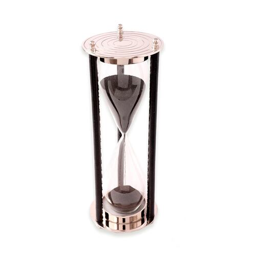Figura Reloj de Arena Decorativo de Aluminio