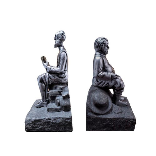 Figura Decorativa Prensalibro Quijote y Sancho Panza