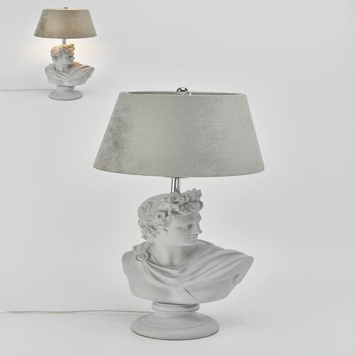Lampara Busto Hermes de Resina