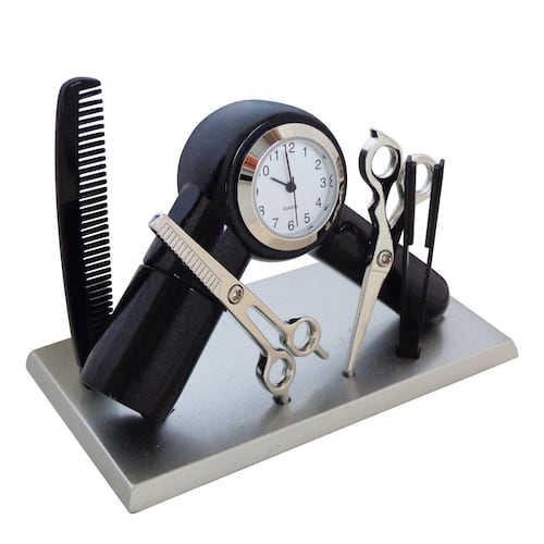 Reloj de mesa figura Let Gloss secadora de pelo