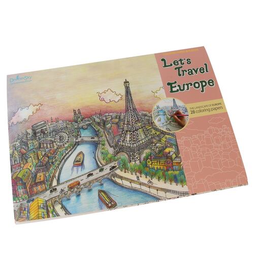 Papel Europa para colorear
