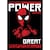 Placa de adorno great power spider-man