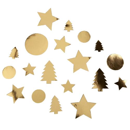 Figuras Navideñas Doradas Neviti