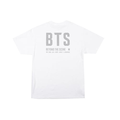 Camiseta [logotipo BTS : blanco] / T-Shirt [BTS Logo : White]