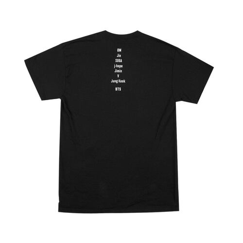Camiseta Negra Logotipo con nombres BCK /T-Shirt [Big Symbol & Name : Black]
