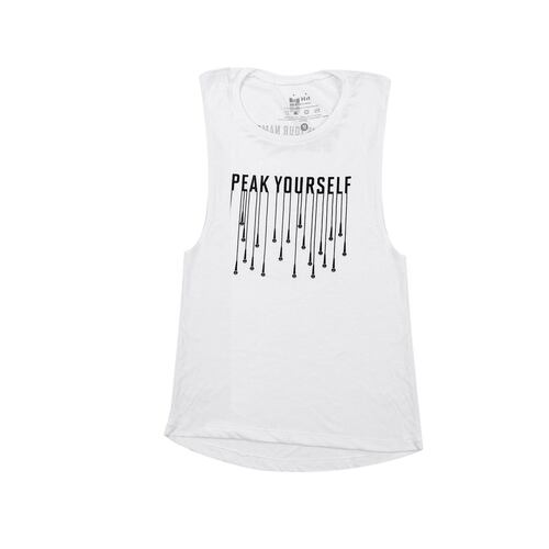 Tanque muscular [mic drop : blanco] / Muscle tank [mic drop : white]