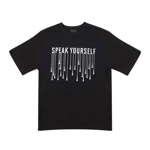Camiseta para mujer [mic drop : negro] / Women's t-shirt [mic drop : black]