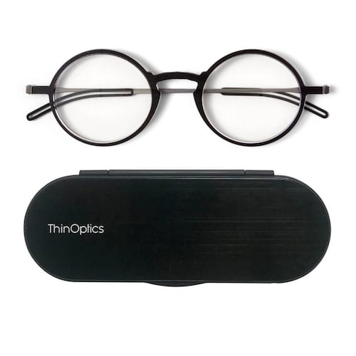 Lente de lectura manhattan Thinoptics 2.0 redondo negro