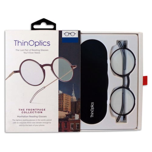 Lente de lectura manhattan Thinoptics 2.0 redondo negro