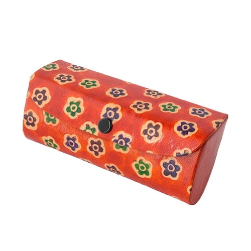 Estuche portalentes óptica de piel 9622