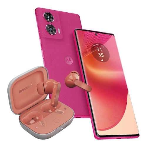 Celular Motorola Edge 50 Fusion 5G 256GB Color Rosa R5 (Telcel) + Moto Buds