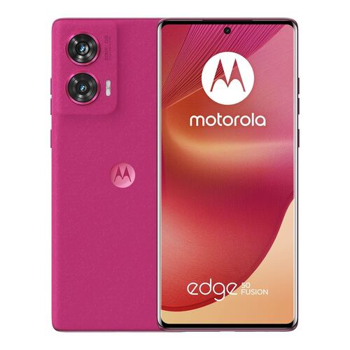 Celular Motorola Edge 50 Fusion 5G 256GB Color Rosa R6 (Telcel) + Moto Buds