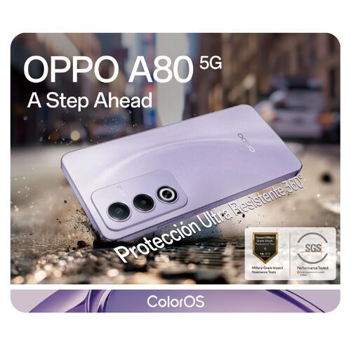 Oppo A80 5G 256GB Negro Telcel R3