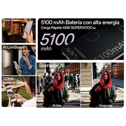 Oppo A80 5G 256GB Negro Telcel R6
