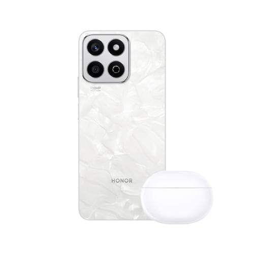 Celular Honor X7C 256GB Blanco Telcel R7 + Earbuds
