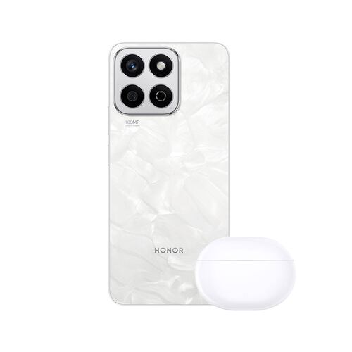 Celular Honor X7C 256GB Blanco Telcel R8 + Earbuds