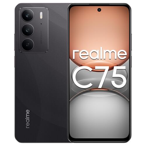 Realme C75 256GB Negro Telcel R7 + Bocina Realmeow + Audífonos