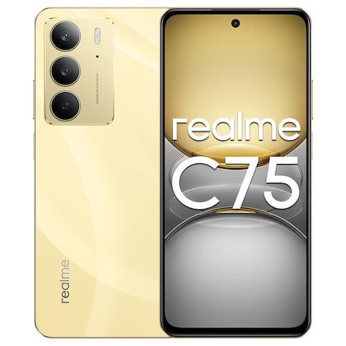 Realme C75 256GB Dorado Telcel R9 + Bocina Realmeow + Audífonos