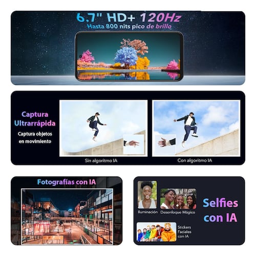 ZTE Axon 70 256GB Gris Telcel R7