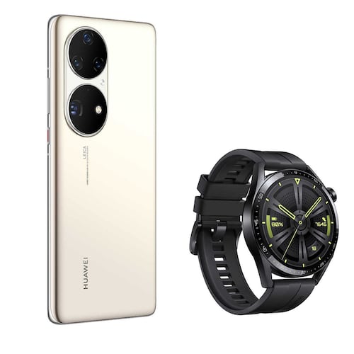 Huawei P50 Pro 256GB Dorado Telcel R9 + Watch GT 3