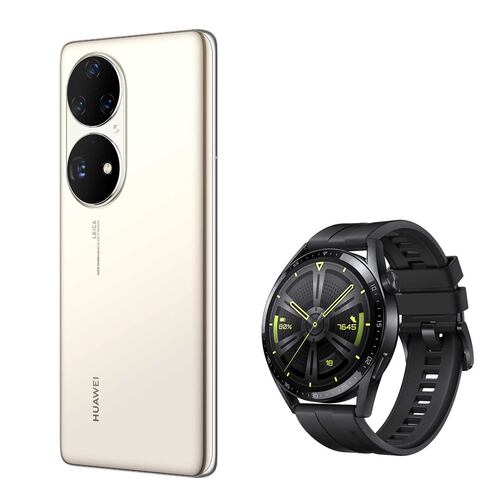 Huawei P50 Pro 256GB Dorado Telcel R3 + Watch GT 3