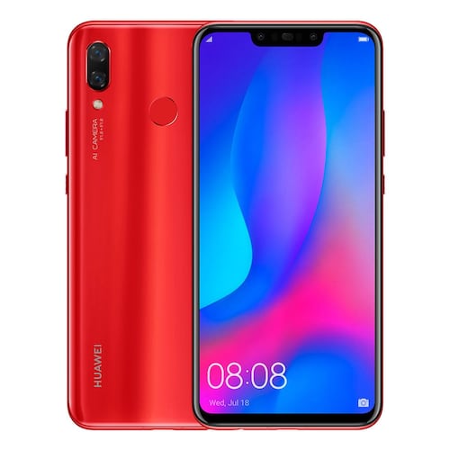 Celular Huawei Nova 3 Color Rojo R7 (Telcel)