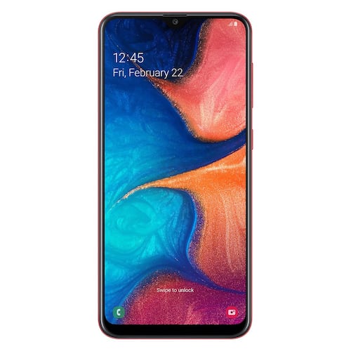 Celular Samsung SM-A205 Galaxy A20 Color Rojo R9 (Telcel)