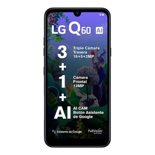 LG Q60 64GB Negro Telcel R9