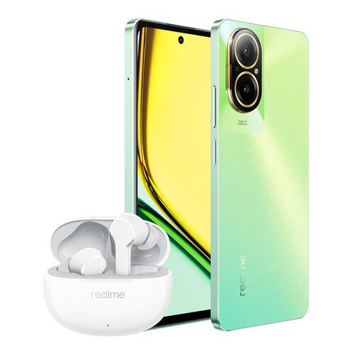 Celular Realme C67 256GB Color Verde R6 (Telcel) + Realme Earbuds