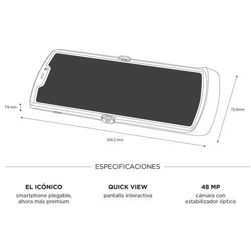 Motorola RAZR XT2071-3 Gris Telcel R9