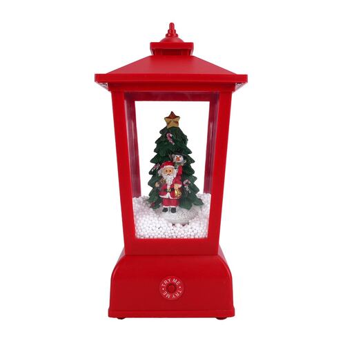 Faro luz navideño con luces