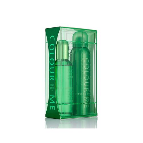 Kit Perfume para Hombre Colour Me Green EDP 90ml + Body Spray 150ml