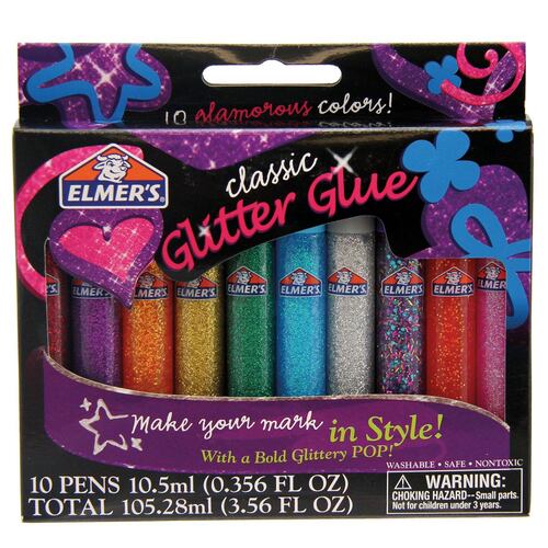 Pegamento líquido Elmers 12 glitter