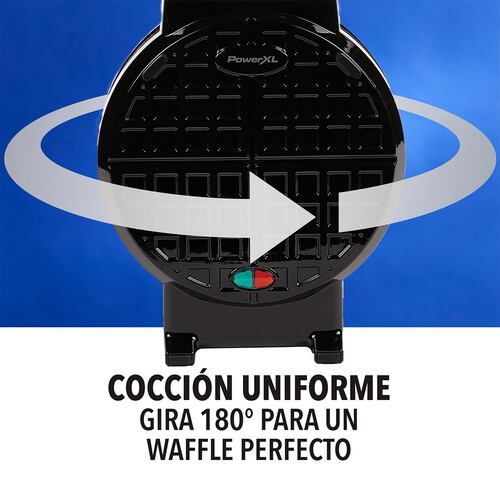Wafflera Antiadherente Negro Power XL