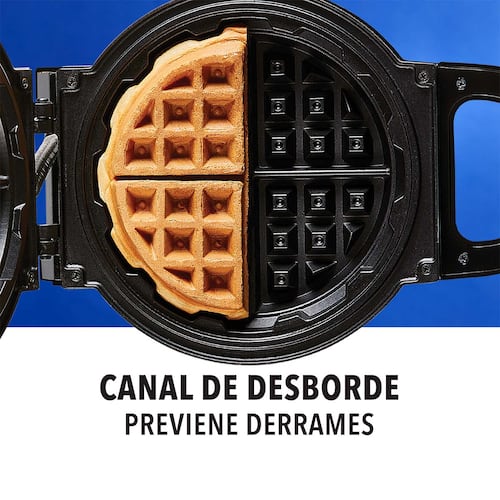 Wafflera Antiadherente Negro Power XL