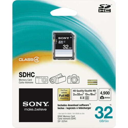 Tarjeta Sony Sf-32n4 Sd 32gb