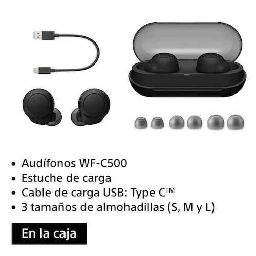 Audífonos Sony WF-C500 True Wireless Negro