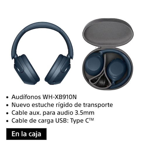 Audífonos Sony WH-XB910N ExtraBass Azul
