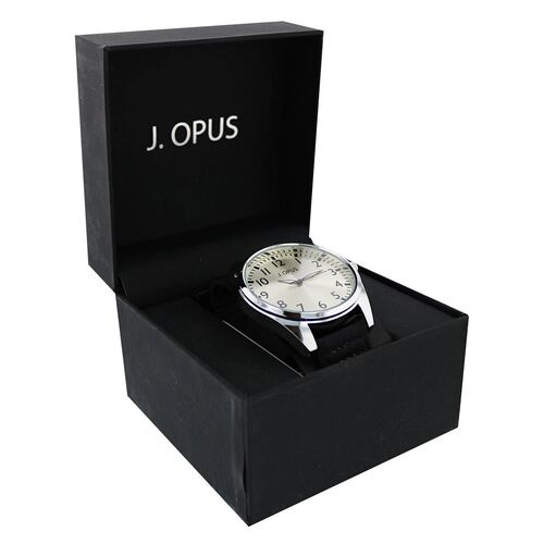 Reloj J.Opus 3049-Negro Blanco Caballero