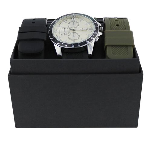 Reloj Set J.Opus  5328-Negro Verde Caballero